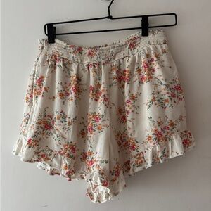 American Eagle Floral Cottagecore Stretchy Pull‎ On Shorts